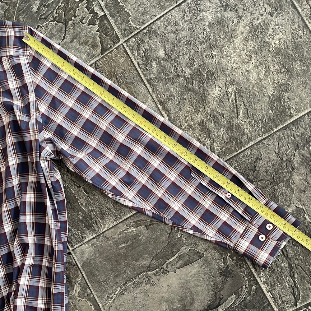 UNTUCKit Men's Wrinkle-Free Preppy Cottagecore Urban Indie Cotton Plaid Shirt - Picture 12 of 12